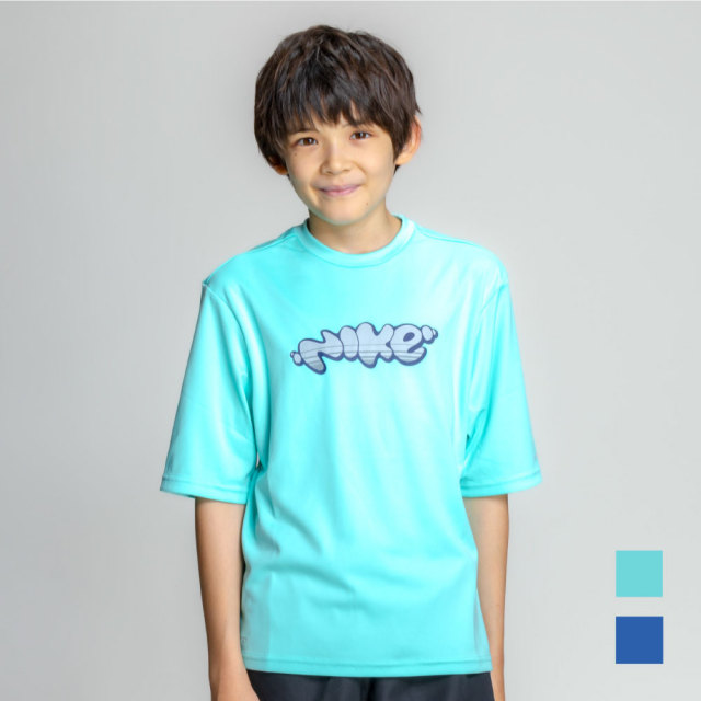 NIKE SWIM公式】26SS ナイキ ボーイズバブル半袖ハイドロガード nessg831