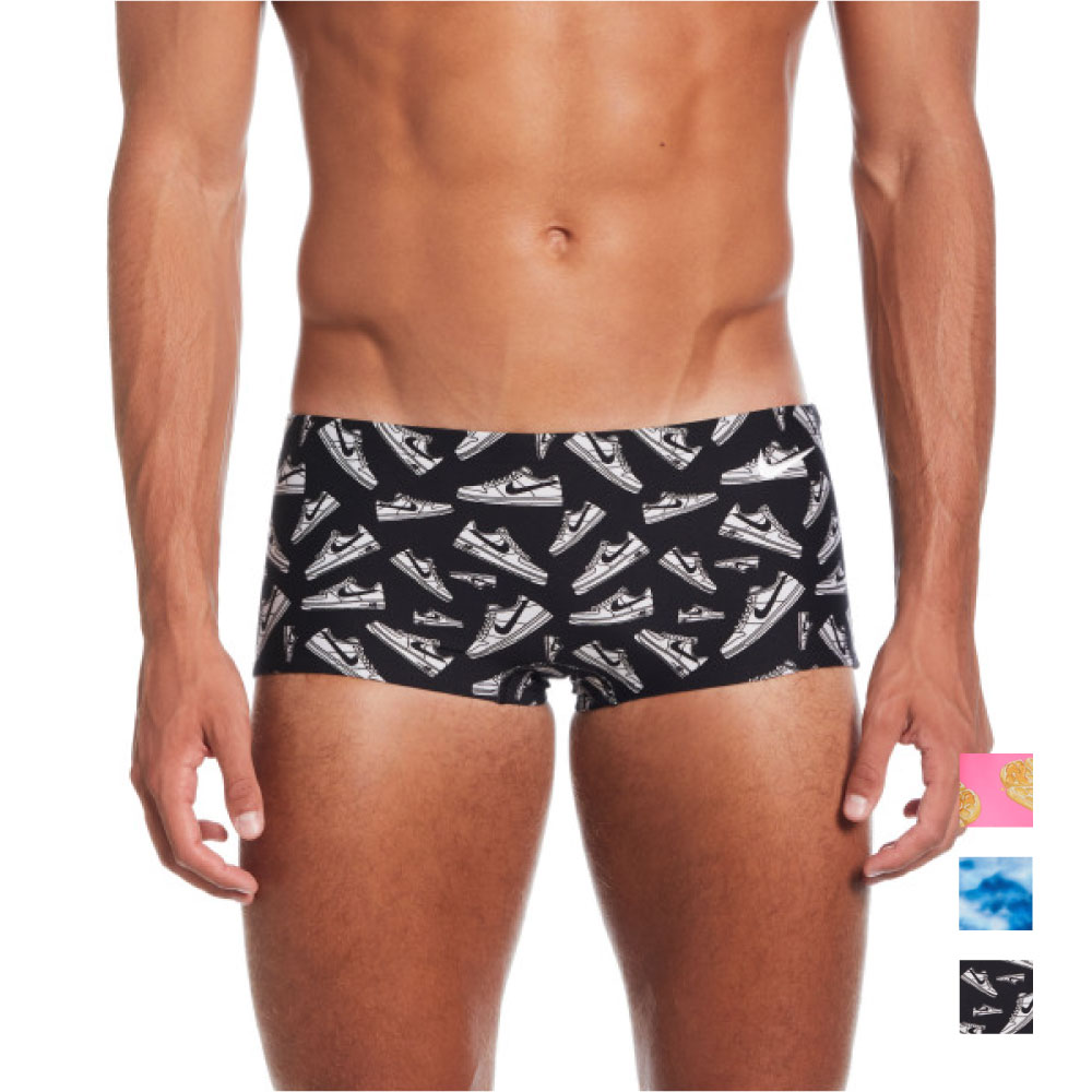 NIKE SWIM公式】ナイキ SS25プリントスクエアレッグブリーフ NESSF023