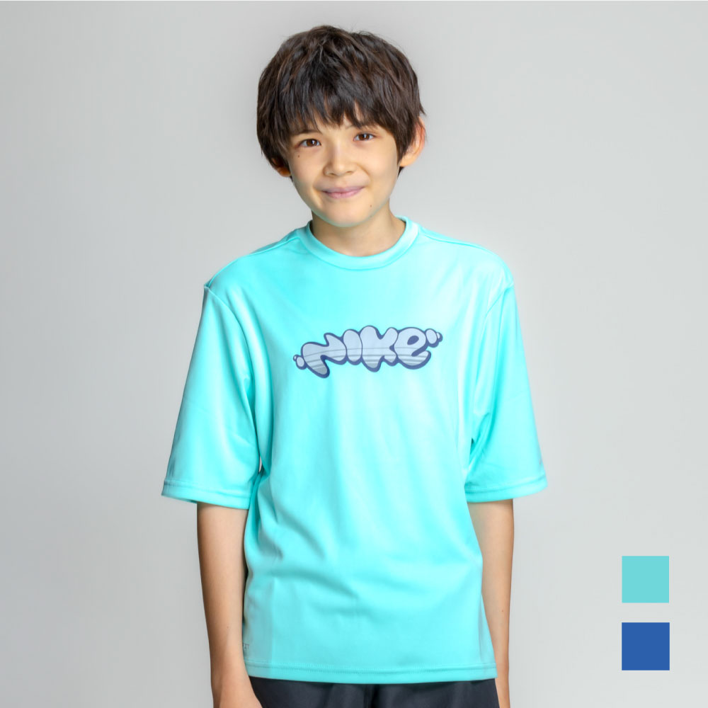 【NIKE SWIM公式】26SS ナイキ ボーイズバブル半袖ハイドロガード nessg831