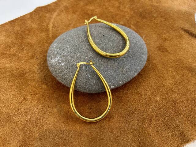 Llife 18KGP PIERCE 新品未開封 Drop big hoop pierce