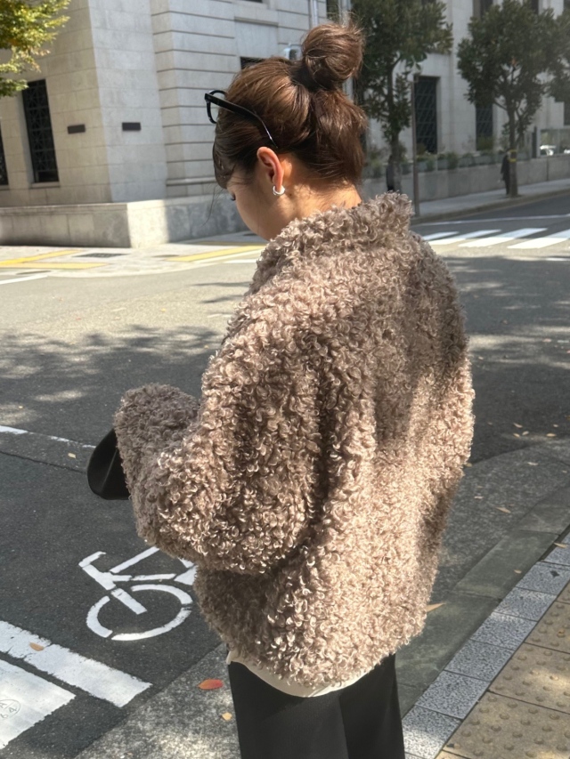 12月26日入荷分!! Poodle fur hight neck blouson