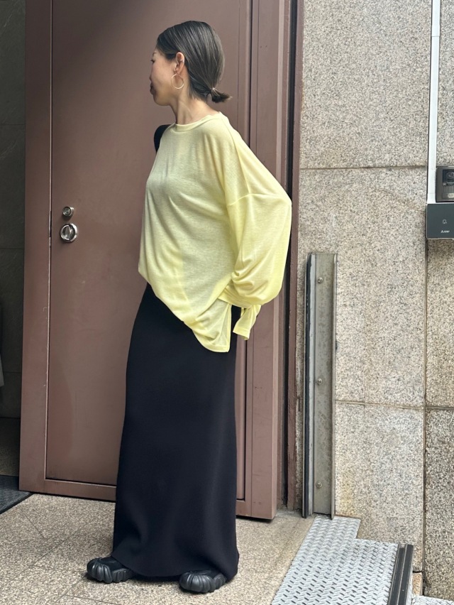 【Seivson X るー：雲の夢 】Cloud Puffy Long Skirt - BLACK