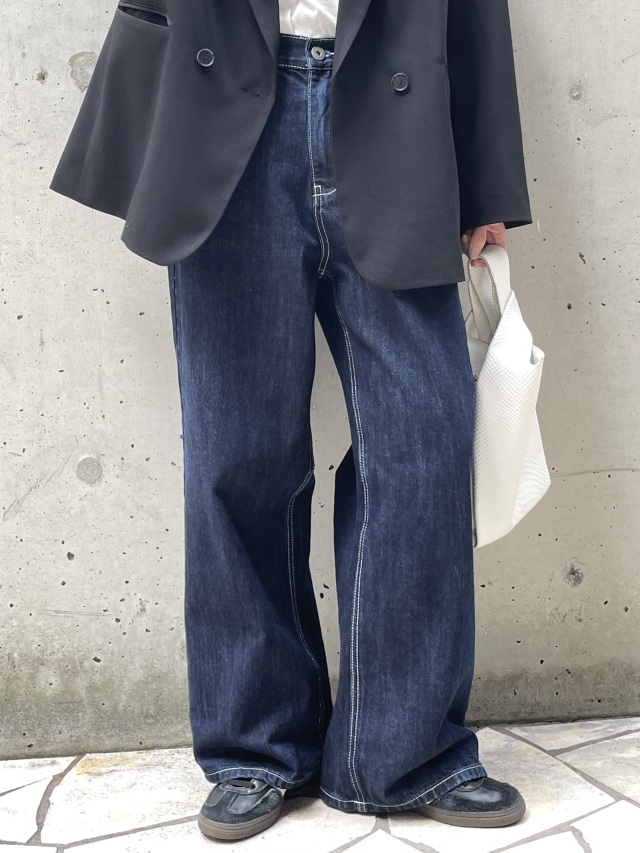 デニム・ジーパン 2 Low Our Wide Denim Pants (2color) 受注制【youll】denim wide pants (2color) | OUR BRAND,youll