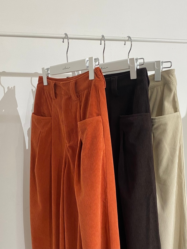パンツ Ray Corduroy Banding Tuck Pants (3color) Ray Corduroy Banding Tuck Pants (3color) - ASCLO