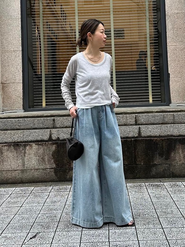 Buggy denim pants（2color）/sax blue