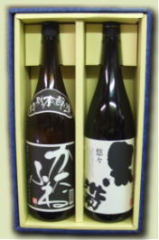 【燗酒ギフトはこれだ!】福光屋黒帯特別純米・越乃潟舟特別本醸造1800ml×2本箱入