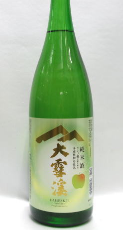 若いリンゴのように爽やかで甘口な純米酒　長野 大雪渓酒造 純米酒 大雪渓長野R酵母（りんごのような香り） 1800ml
