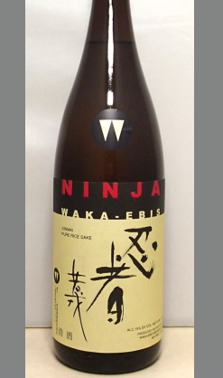 喉越しと切れと穏やかな米の旨み　三重　若戎　純米忍者1800ml