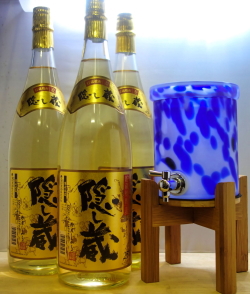 濱田酒造　麦焼酎　隠し蔵２５度1800ml×３本(サーバー付)セット