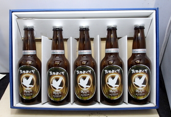 熊野でしか手に入らないプレミアムなクラフト地ビール　熊野めぐり麦酒330ml×5本入ギフトセット