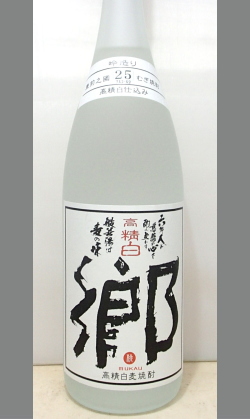 やわらかくてクビグヒといっちゃう麦焼酎　久保酒造　高精白　郷 （むかう ）25度1800ml