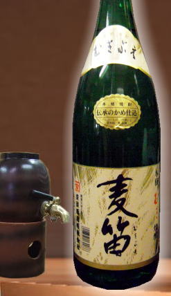 かめ壺仕込みの麦焼酎　京屋　麦笛25度1800ml