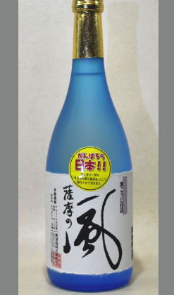 喉越し良くまろやかさがあり切れの良い上質感のある芋焼酎　東酒造　さつまの風25度720ml