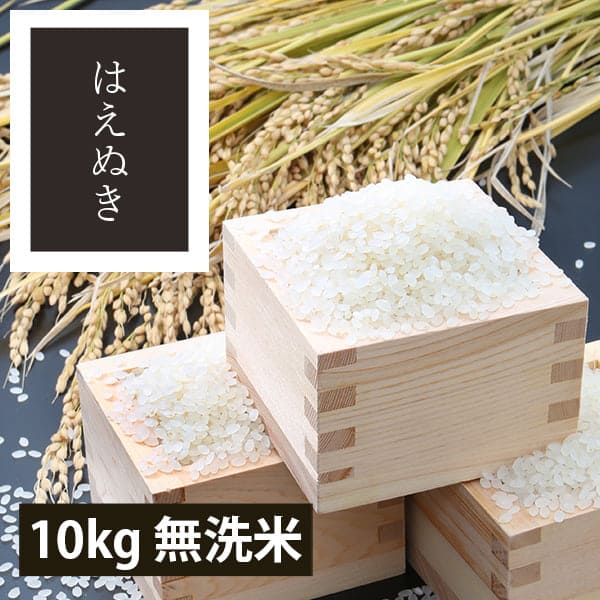 【定期購入】うまいず米／山形県産はえぬき10kg無洗米(5kg×2袋)
