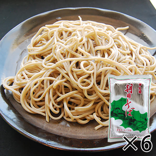 2024年11月頃～予約開始予定|はせ川製麺／朝日そば6袋セット(半生麺・めんつゆ付)