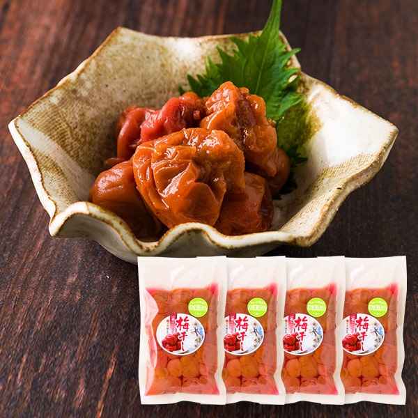 【販売再開時期未定】深瀬善兵衛商店／《訳あり》皮やぶれ完熟梅干し800ｇ(200ｇ×4袋)
