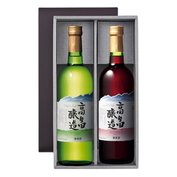 【お中元】高畠ワイナリー／TWBR　高畠ブラン&ルージュセット各 720ml [化粧箱入]