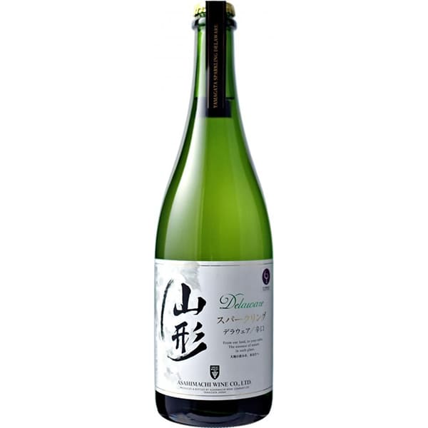 朝日町ワイン／山形スパークリングデラウェア辛口 750ml