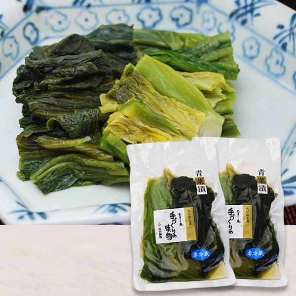 【12月下旬再開予定】いげたや庄司醸造／青菜漬2袋セット(200g×2袋)