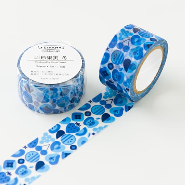 石山商店オリジナルマスキングテープ[山形果実　冬]【ネコポス可】