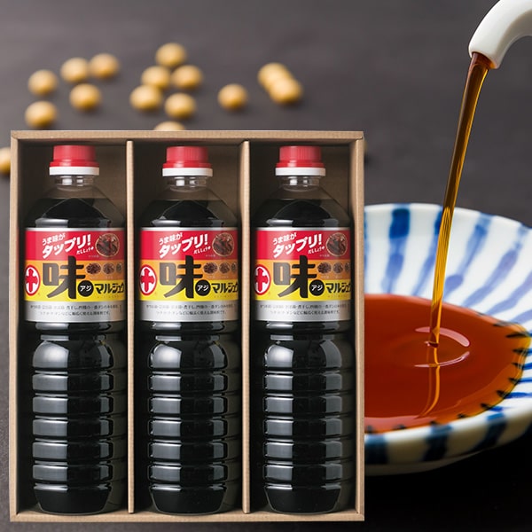 丸十大屋／味マルジュウ詰合せ1L3本[化粧箱入]