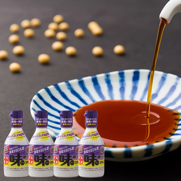 【定期購入】丸十大屋／《減塩》味マルジュウ新鮮ボトル200ml4本