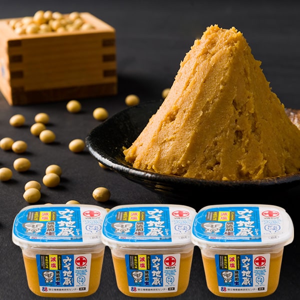 【定期購入】丸十大屋／《減塩》無添加みそ地蔵650g3個