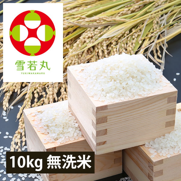 定期購入】うまいず米／山形県産雪若丸10kg無洗米(5kg×