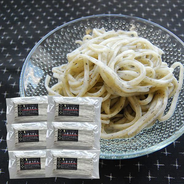 【夏季限定】はせ川製麺／半生麺ごまうどん(180g×6袋)