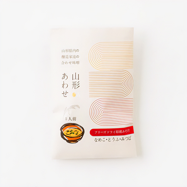 山形市初市名物】山形あわせ味噌汁フリーズドライ(なめこ・とうふ