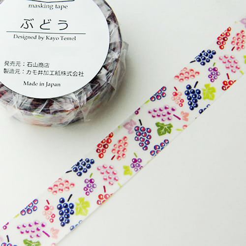 石山商店オリジナルマスキングテープ[ぶどう]