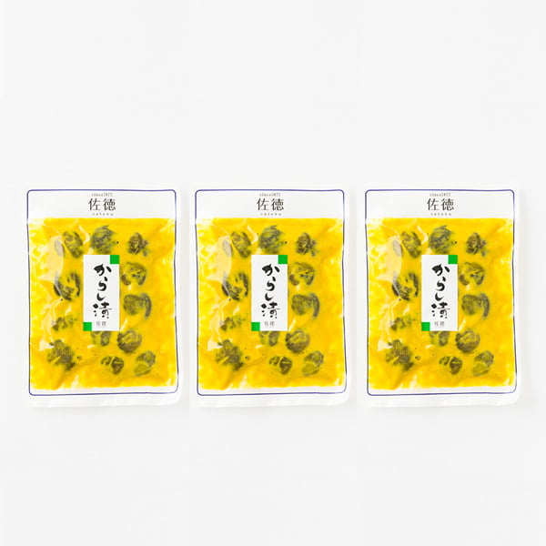 佐徳／民田茄子(みんでんなす)からし漬(160g×3袋入)[箱入]