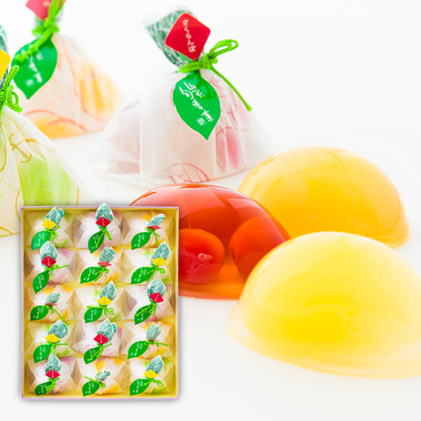 杵屋本店／山形旬香菓15個入(ラフランス×5、さくらんぼ×5、