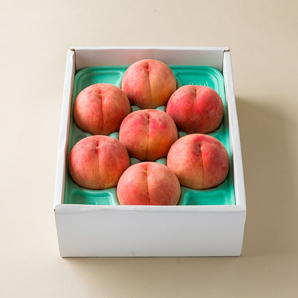 森谷果樹園の白桃 幸茜約2kg(6〜8玉)