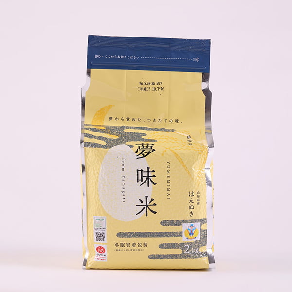 夢味米／山形県産はえぬき10kg(2kg×5)BG無洗米