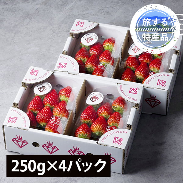 旅する特産品】MIGAKI-ICHIGO／宮城県産いちご ミガキイチゴ