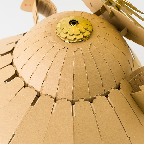 ダンボール製兜（かぶと）「紙組(shikumi)」直江兼続モデル