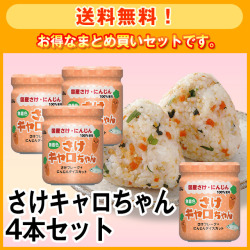 【送料無料】さけキャロちゃん4本セット
