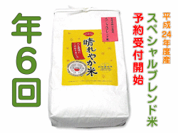 特別栽培減農薬 晴れやかスペシャルブレンド米（7年度産） 10KG【年間契約 2ヶ月１回 10日着 送料無料（沖縄・北海道除く）】