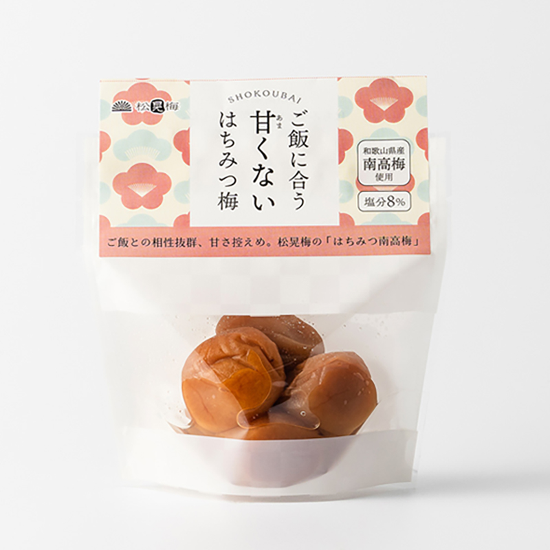 ごはんに合う甘くないはちみつ梅（はちみつ南高梅）80g