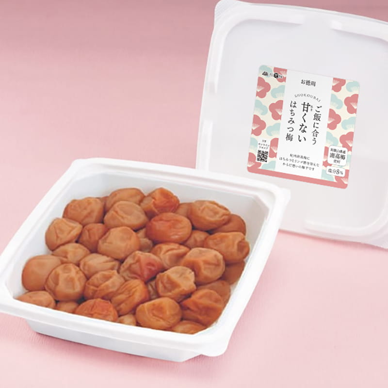 ごはんに合う甘くないはちみつ梅（はちみつ南高梅）500g