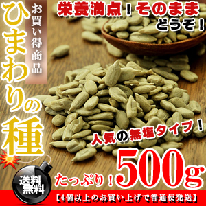 ひまわりの種 無塩 500g サンフラワーシード 送料無料