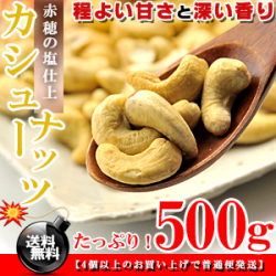 カシューナッツ 生 うす塩 500g 訳あり F