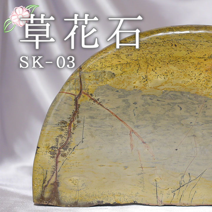 ピクチャーストーン 草花石SK-03（観賞用鉱石）