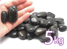 【エステ・ホットストーン】玄武岩 バサルト・ウィンストーン 面取り ツヤあり 5kg ホットストーン 天然石 ストーンセラピー セラピー ハワイマッサージ ハワイアンマッサージ エステ用 サロン用 マッサージ用 温活 温活グッズ