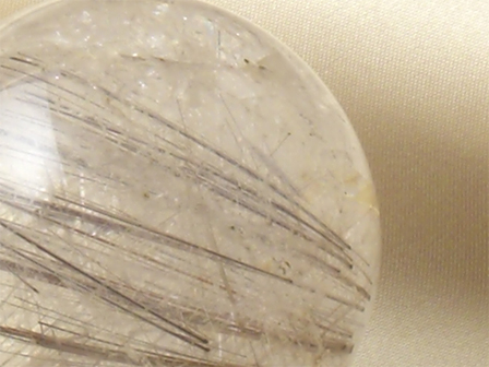 天然ルチル水晶玉 No.010