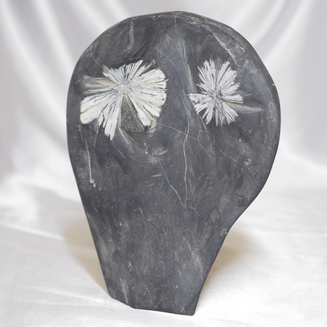 天然石 鑑賞石 梅花石 置物 心許なかっ 重さ約2222g VAZK 売買された  