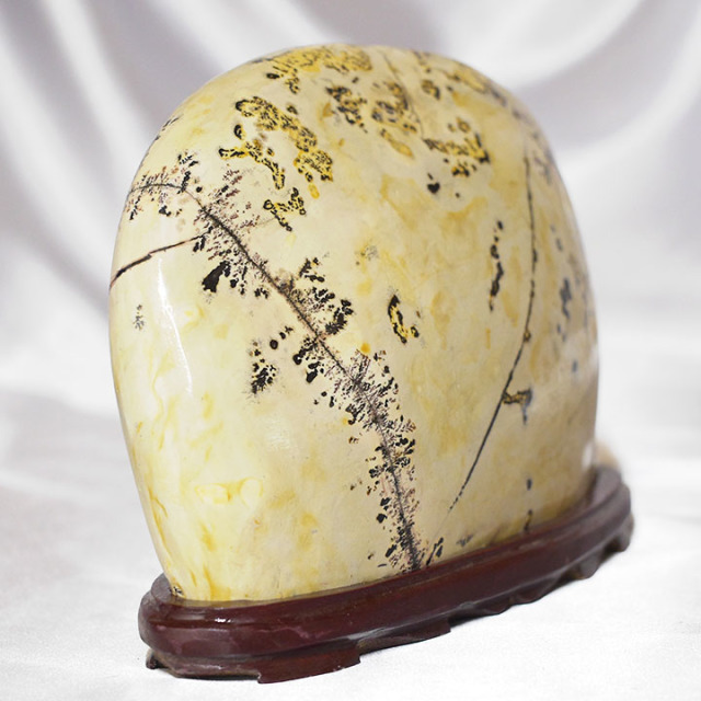 専用 草花石 ピクチャーストーン 鑑賞石 自然石 絵柄 原石 水石 化石 観賞石 ピクチャーストーン】草花石No.373（観賞用鉱石）