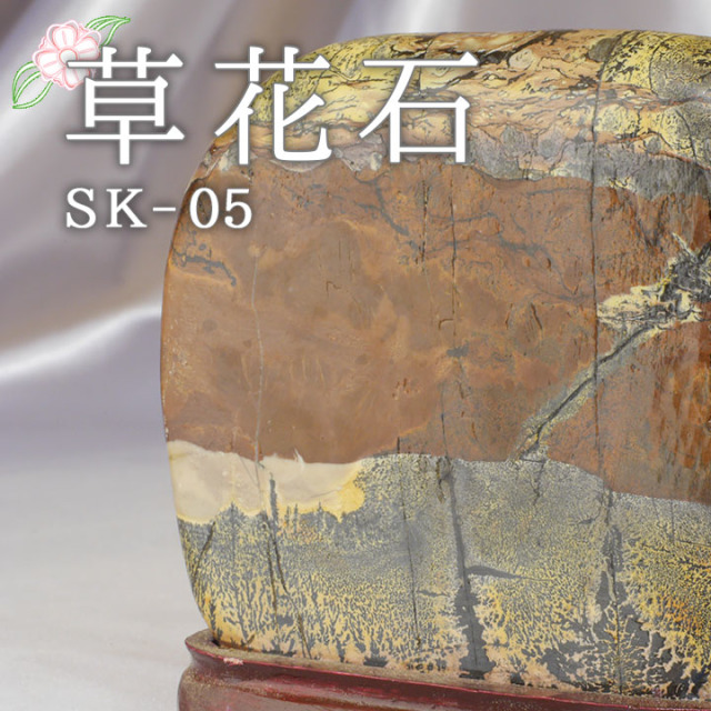 ピクチャーストーン】草花石SK-05（観賞用鉱石）