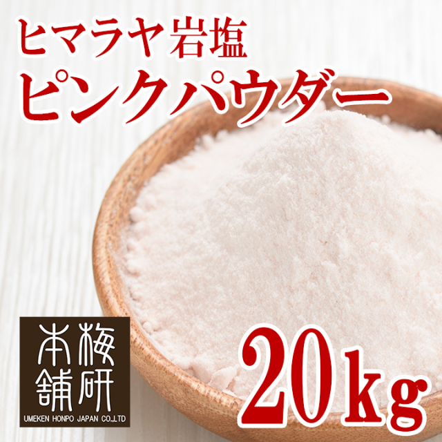 【食用】岩塩 ヒマラヤ岩塩 ピンクソルト ピンク パウダー 20kg 粉末状 HACCP管理 BRC認証 ハラール認証  熱中症対策 バーベキュー 塩 BBQ おすすめ 肉 海鮮 仕込み